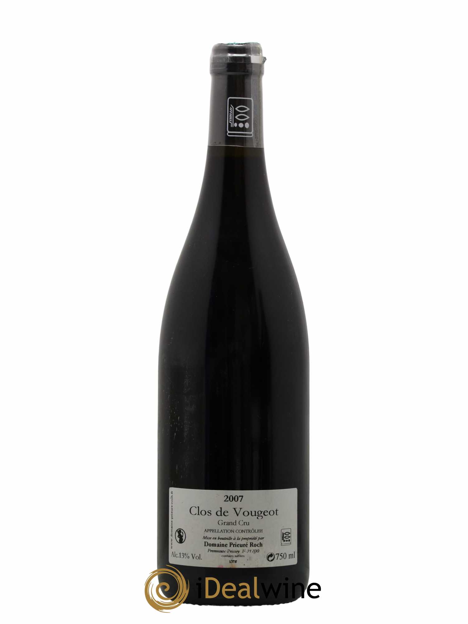 Clos de Vougeot Grand Cru Prieuré Roch  2007 - Lot de 1 Bouteille
