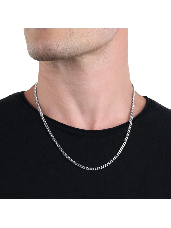 Amor Halskette Edelstahl in Silber günstig kaufen 55 cm