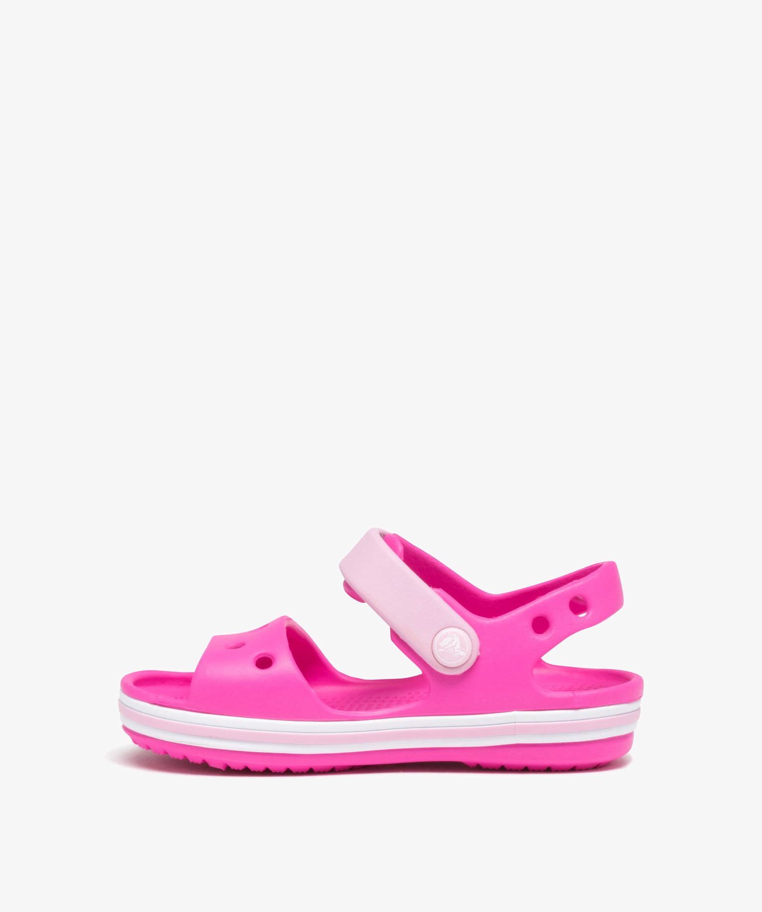 Sandales fille souples pour la plage avec bande à scratch -... rose | GEMO