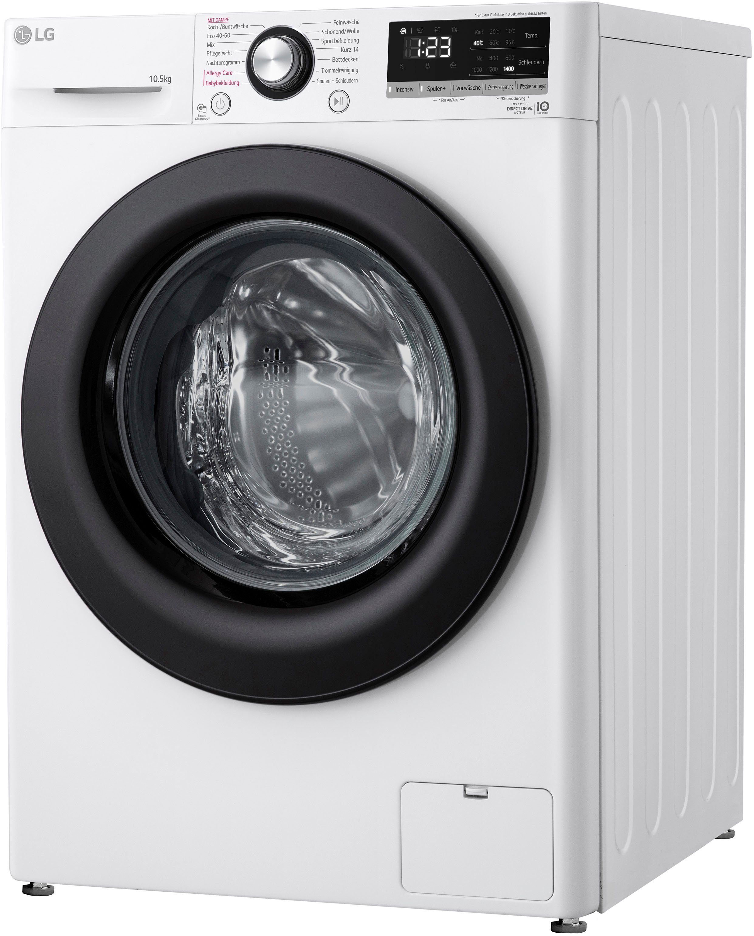 LG Waschmaschine F4WV40X5, 10,5 kg, 1400 U/min