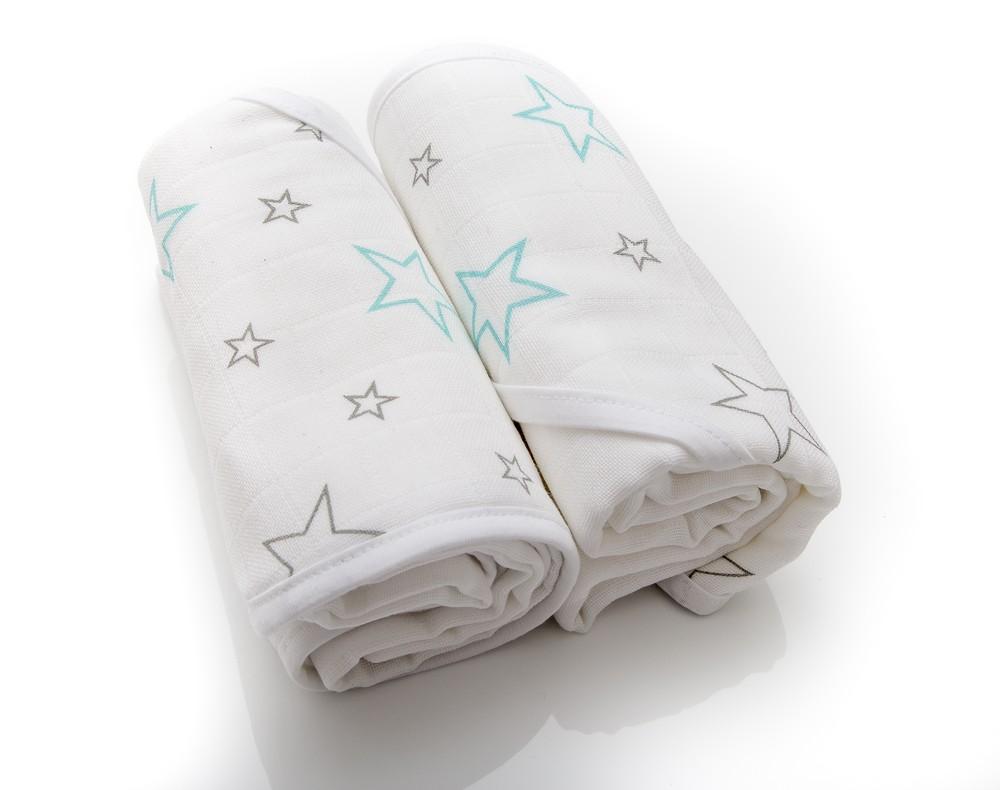 Makian Kaputzenbadetuch, 2er Pack, Design Sterne