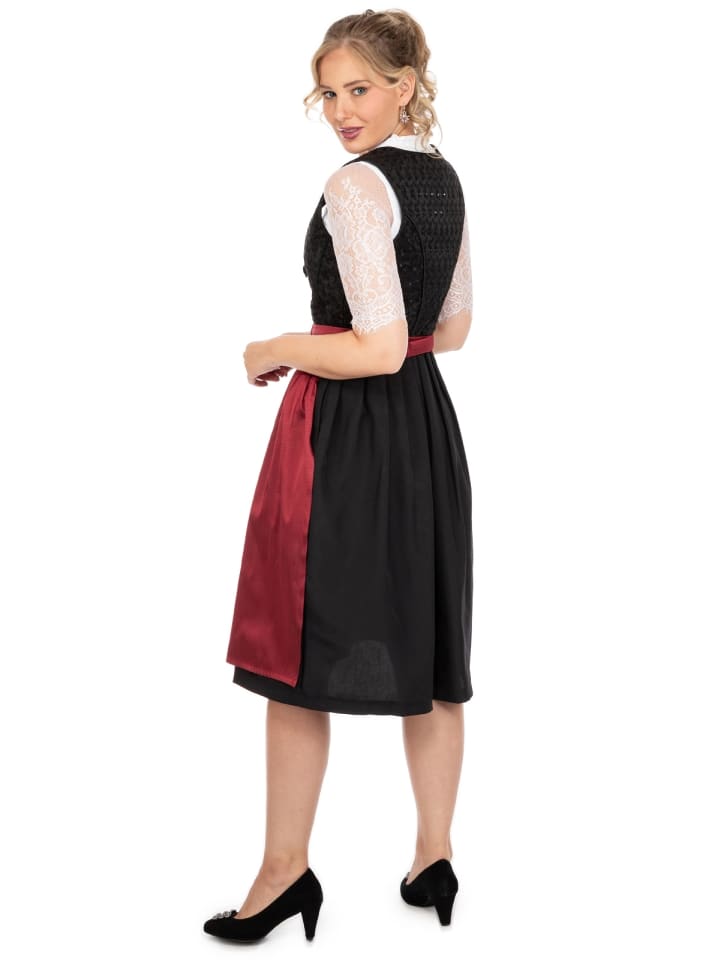 Gwandler Dirndl INA in schwarz günstig kaufen