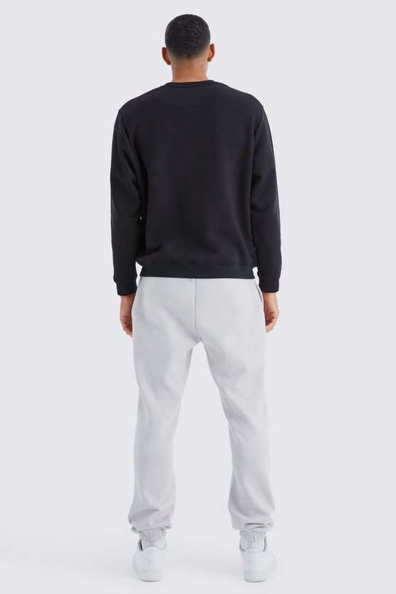Tall Jogginghose mit Vintage Worldwide-Print und geteiltem Saum