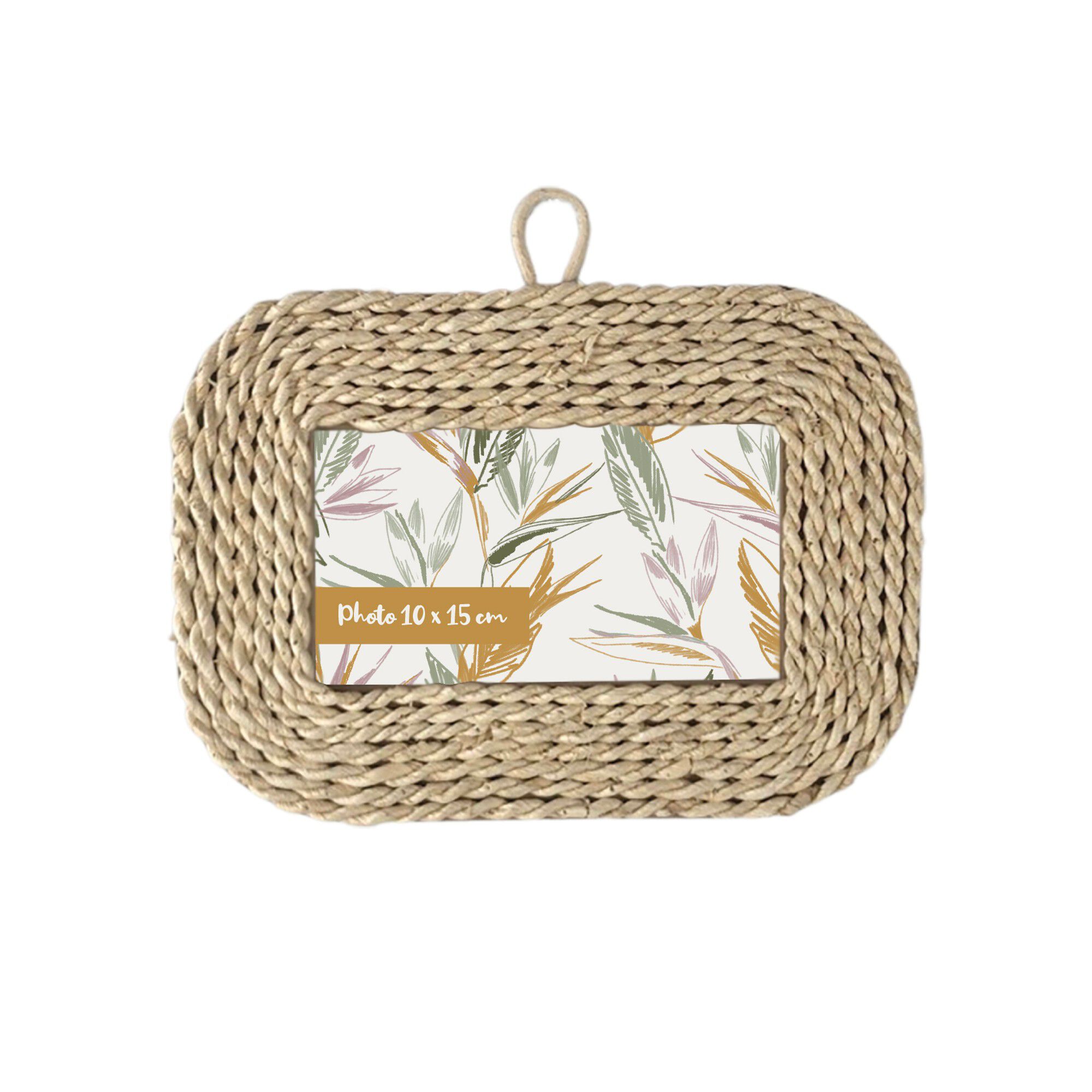 Cadre-photo horizontal en corde
