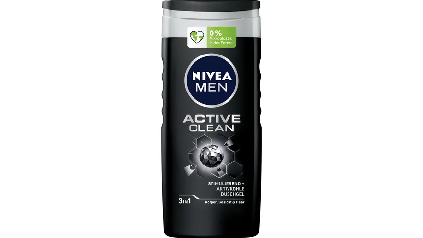 NIVEA MEN Duschgel Active Clean 3 in 1 250 ml