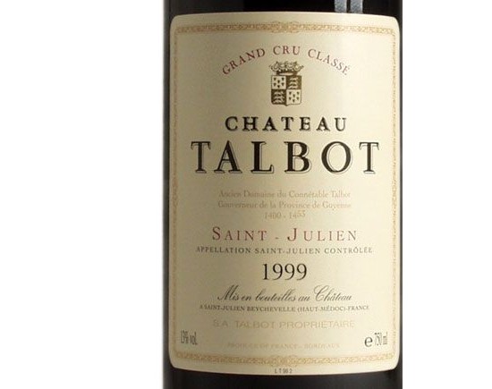 Château Talbot 1999 Bordeaux Saint-Julien