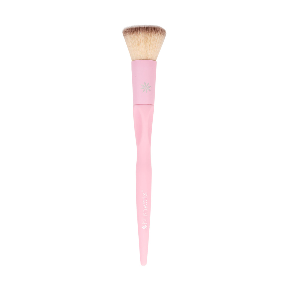 Brushworks Pinceau Fond de teint HD Rose Pinceau