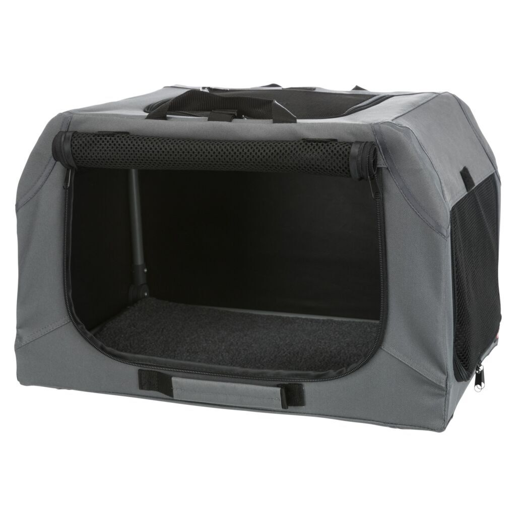 Trixie Transportboxen & Gitterboxen Trixie Mobile Kennel Easy grau XS-S