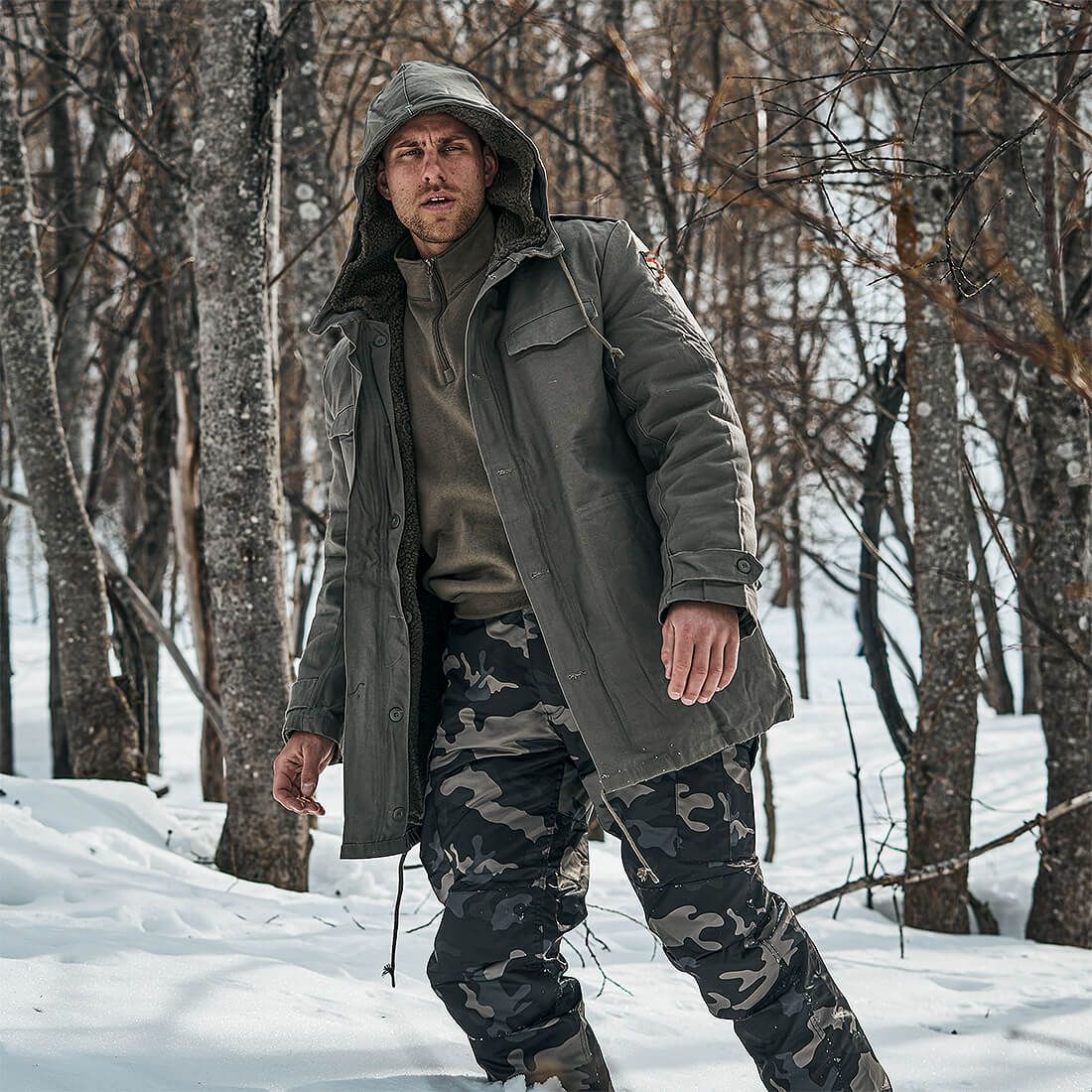 BW Parka mit Futter