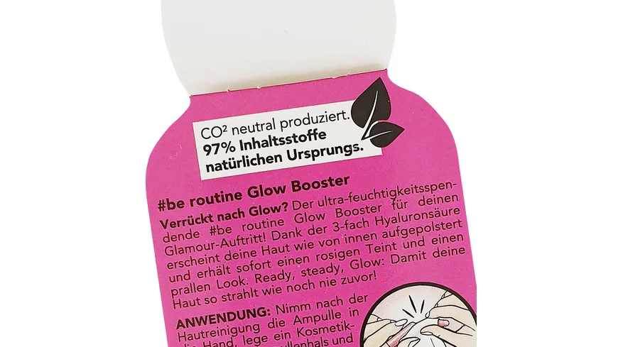 be routine Glow Booster Ampulle