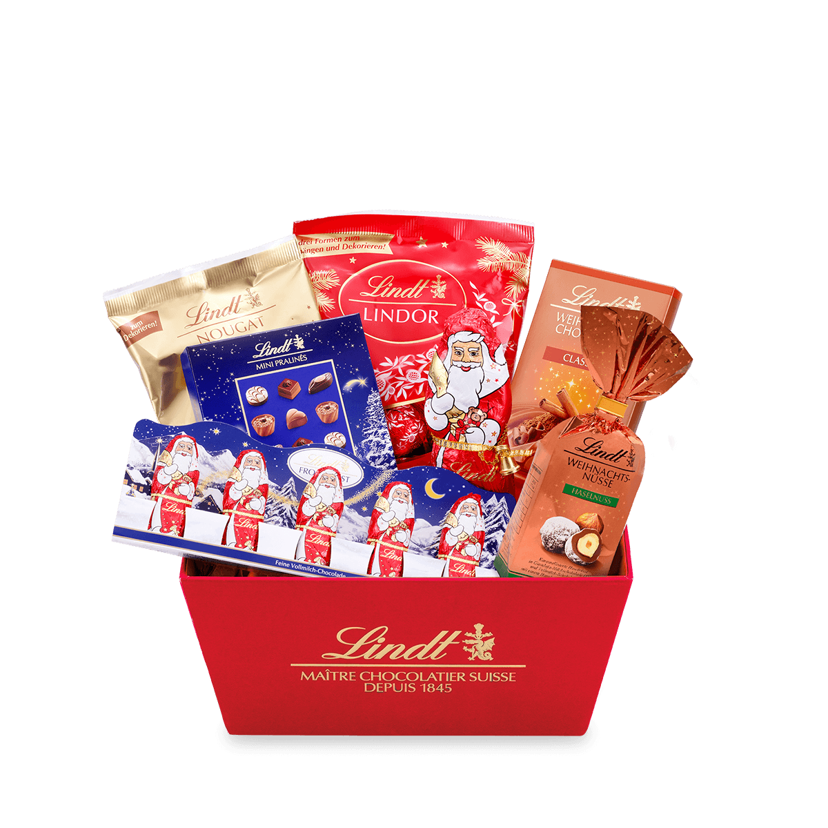 Lindt "Traditionen" Weihnachtsgeschenkkorb, 664g