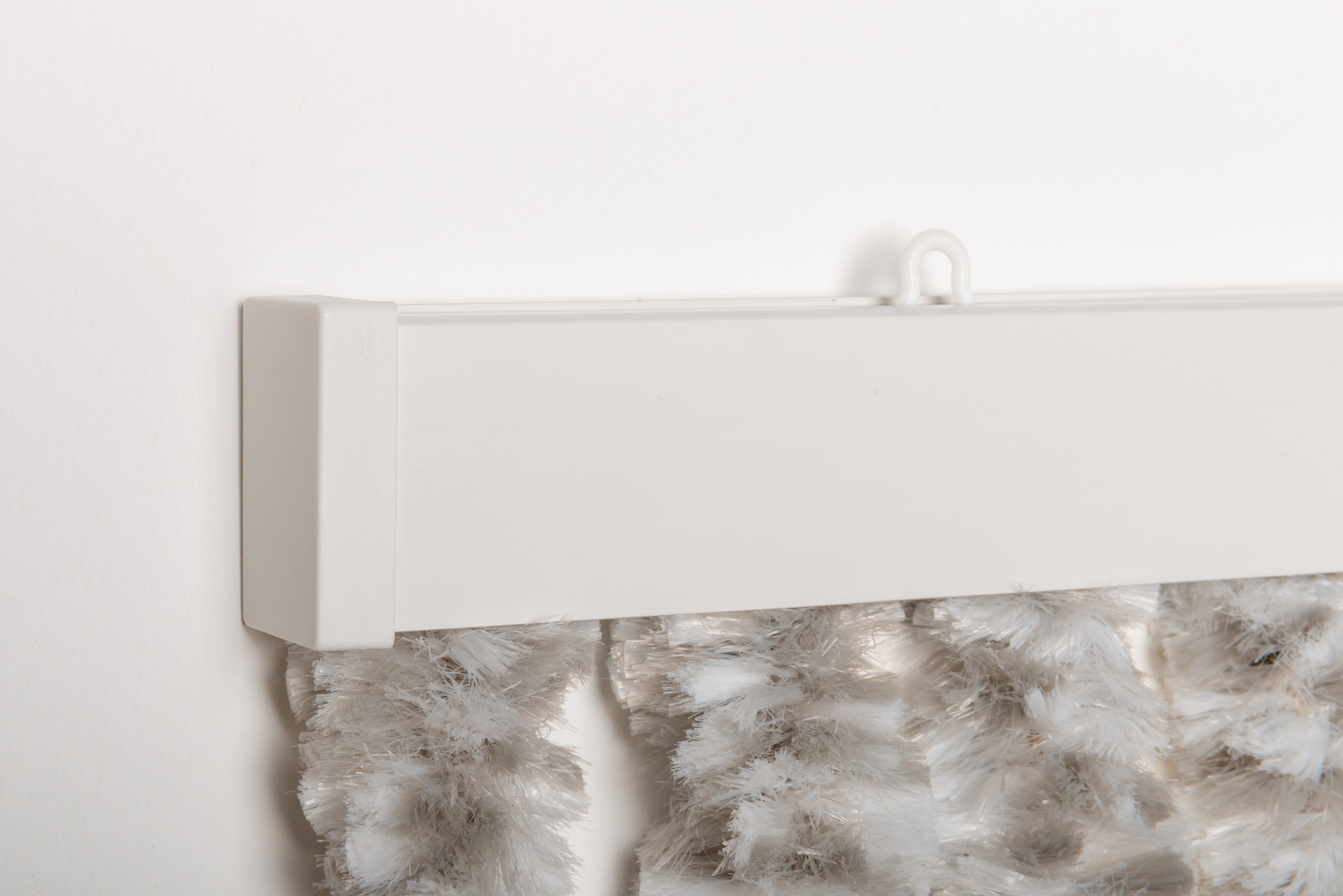 Defactoshop Insektenschutz-Vorhang Türvorhang Flauschvorhang PVC 100x200cm 90x200cm Grau/Weiss MIX, BxH 90x200cm,100x200cm