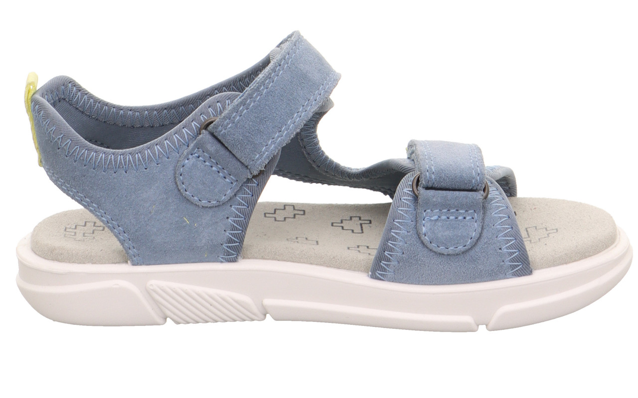 PIXIE - Blau/GelbSandale mit Klettverschluss