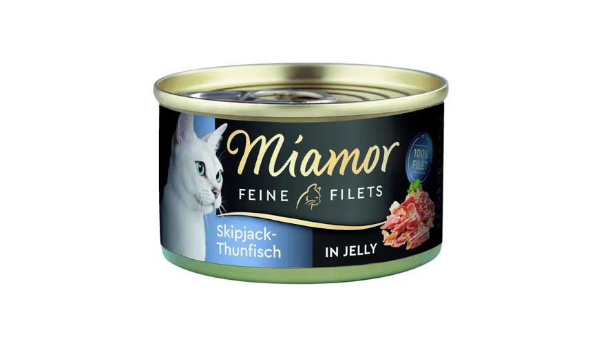 Miamor Katzennassfutter Feine Filets Skipjack-Thunfisch in Jelly 100 g