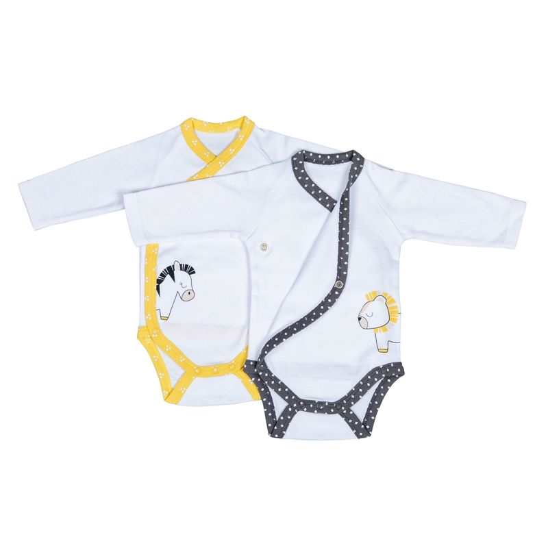 Lot de 2 bodies manches longues Pluche et pompon