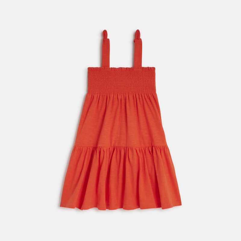 Robe bébé fille rouge avec broderies Catimini