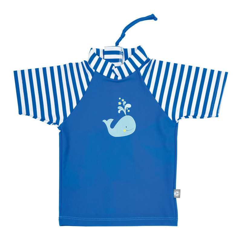 T-shirt anti-UV rayé bleu 6 mois