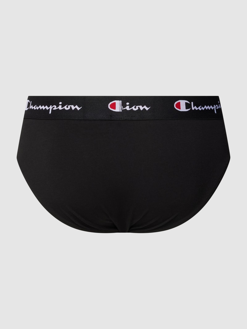 Slip mit Label-Detail im 2er-Pack in schwarz