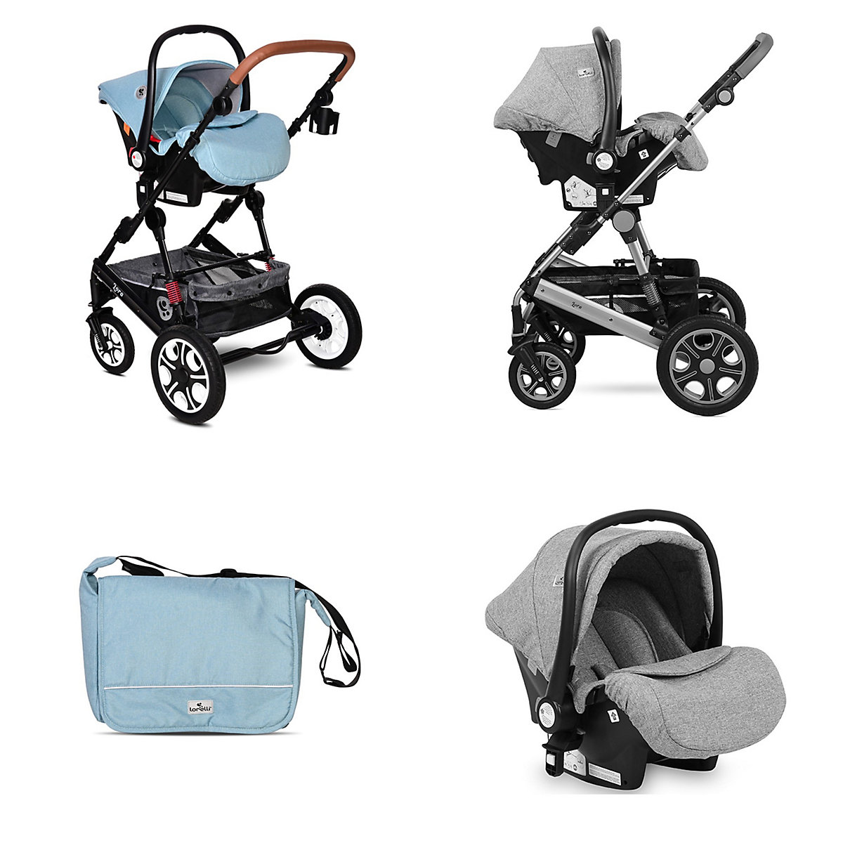 Kombikinderwagen Lora 3 in 1 Kombikinderwagen