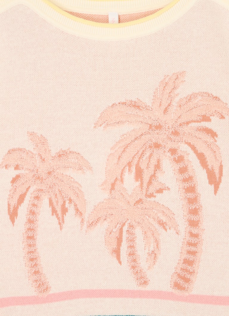 Pulover Zimmermann Ottie din tricot fin cu imprimeu