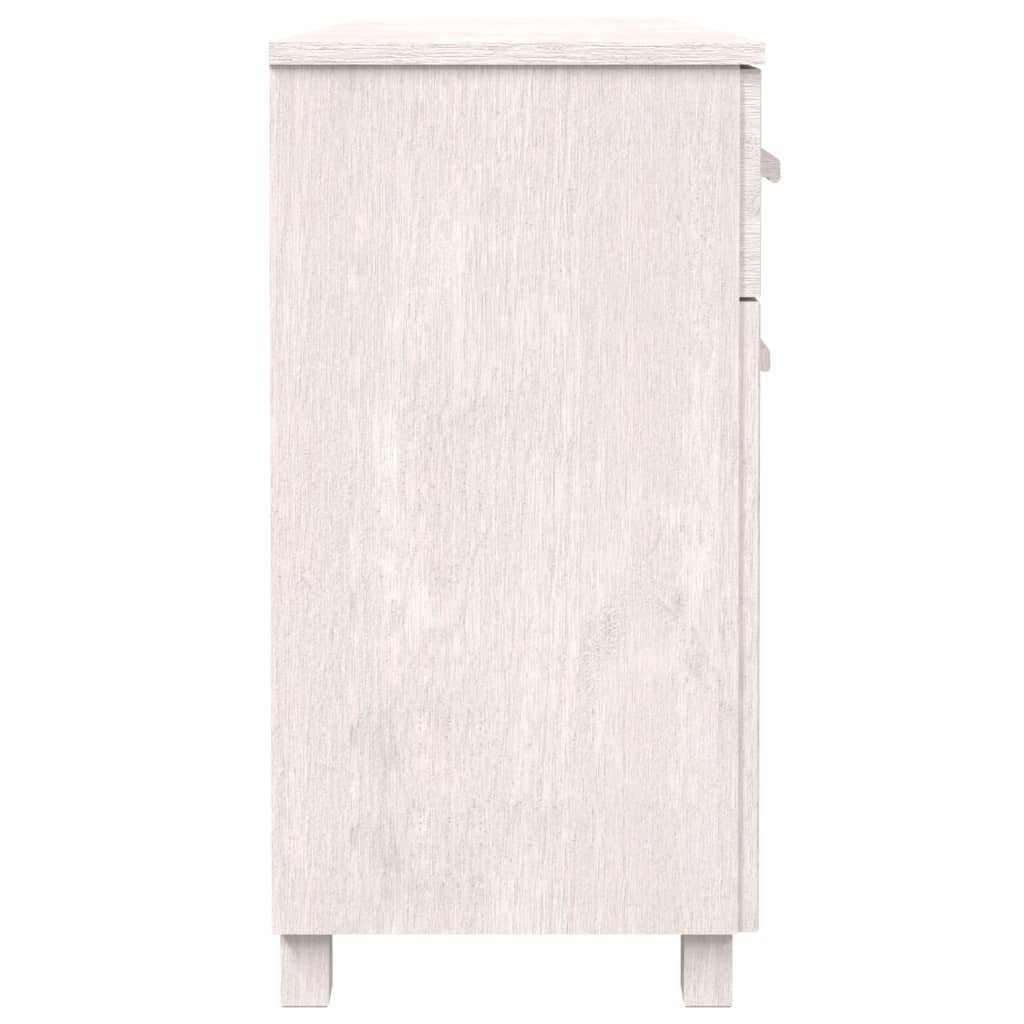 vidaXL Sideboard Sideboard HAMAR Weiß 113x40x80 cm Massivholz Kiefer (1 St)