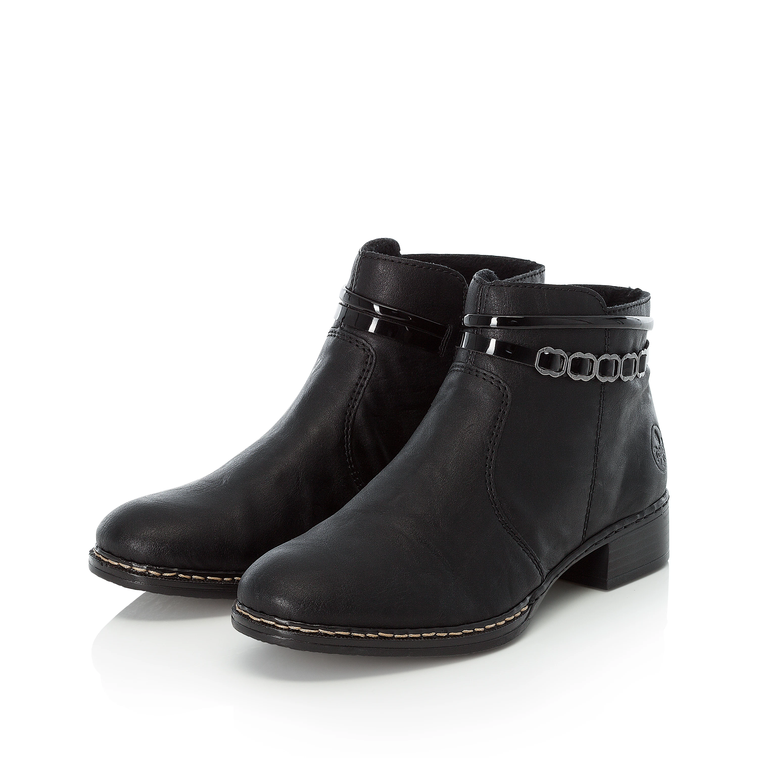 Rieker Damen Stiefeletten graphitschwarz