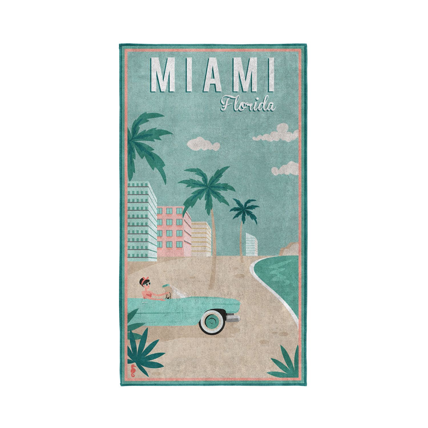 Seahorse Miami 90 x 170 cm Strandtuch