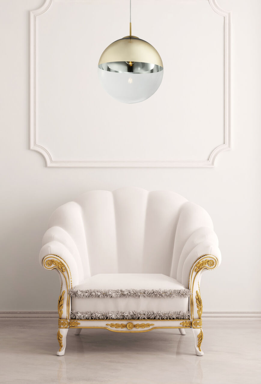 Globo Lighting - VARUS - Hängeleuchte Metall goldfarben, 1x E27