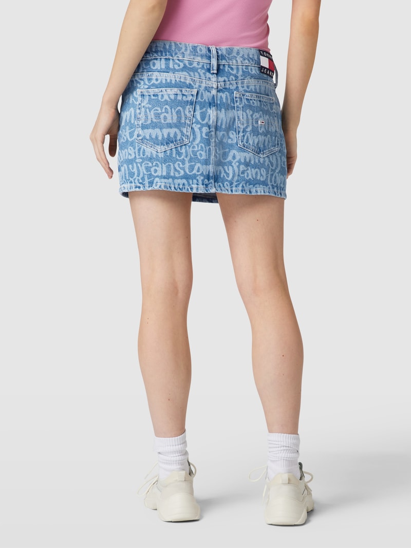 Minirock mit Label-Print Modell 'SOPHIE' in jeans