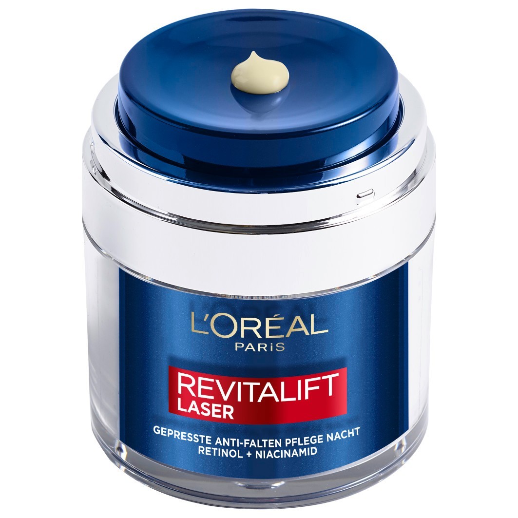 Laser Gepresste Anti-Falten Pflege Nacht mit Retinol + Niacinamid