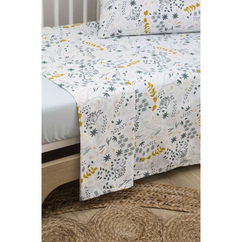 Drap plat Bébé Coton Bio Yukari 120 x 180 cm