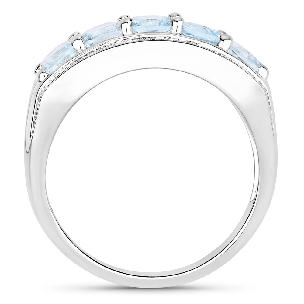 Rafaela Donata Bague Argent sterling Topaz bleu en Argent Bague