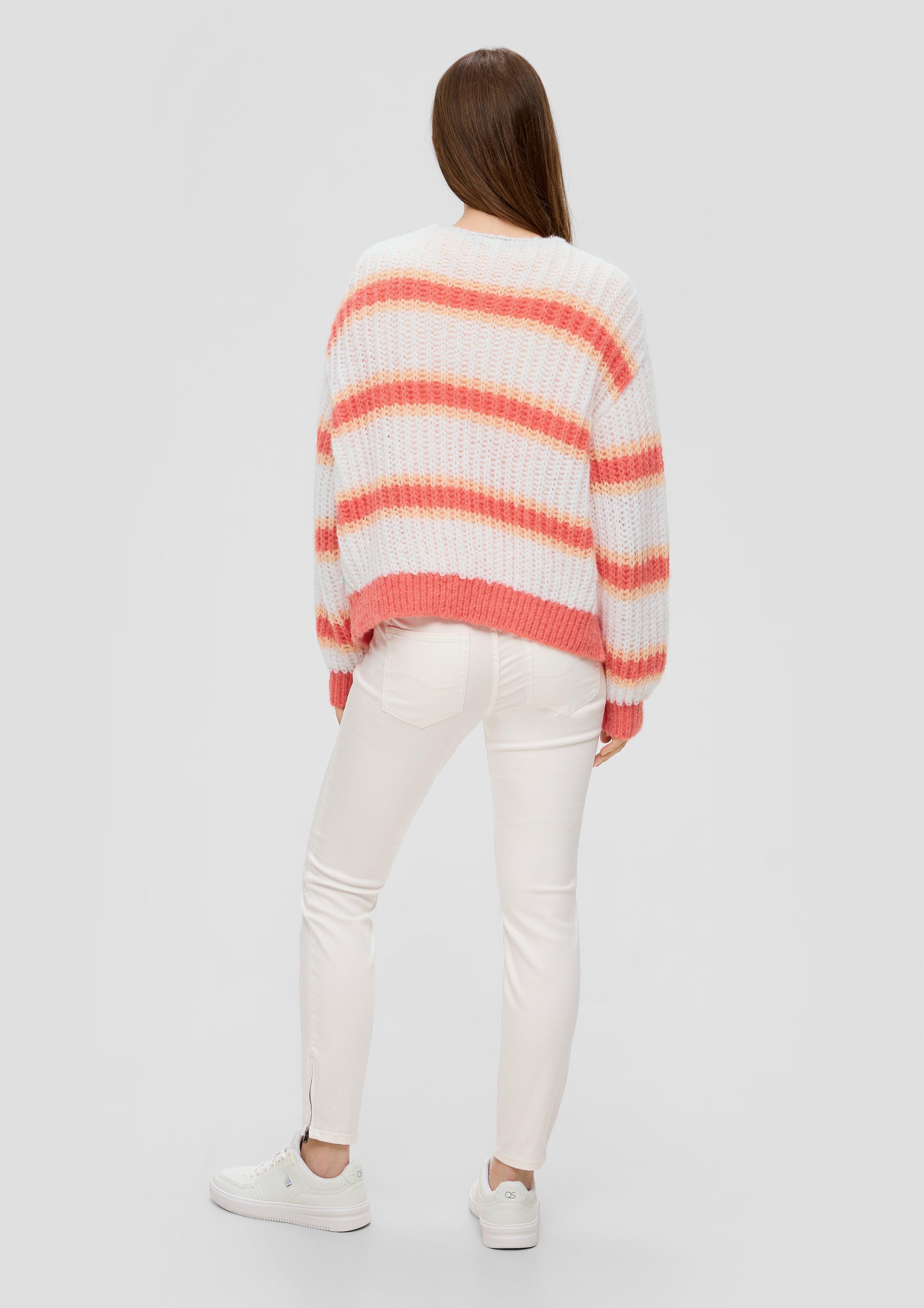 Gestreifter Cardigan im Loose Fit  2140975-02G0