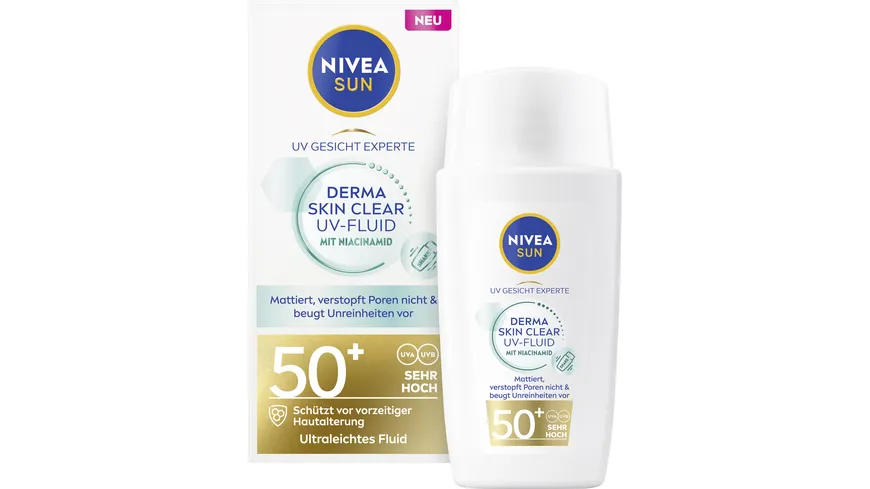 Nivea Sun Derma Skin Clear UV-Fluid mit Niacinamid 40 ml