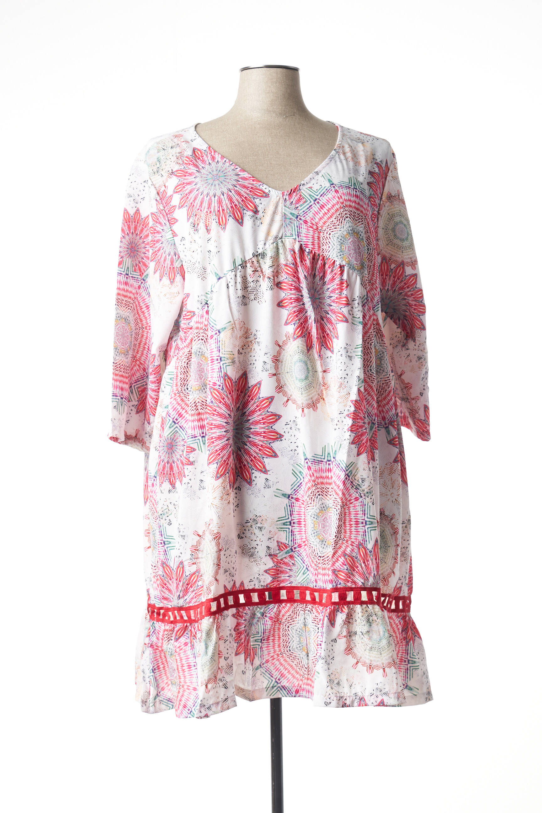 G Oze Tuniquemanchelongue Femme couleur rouge