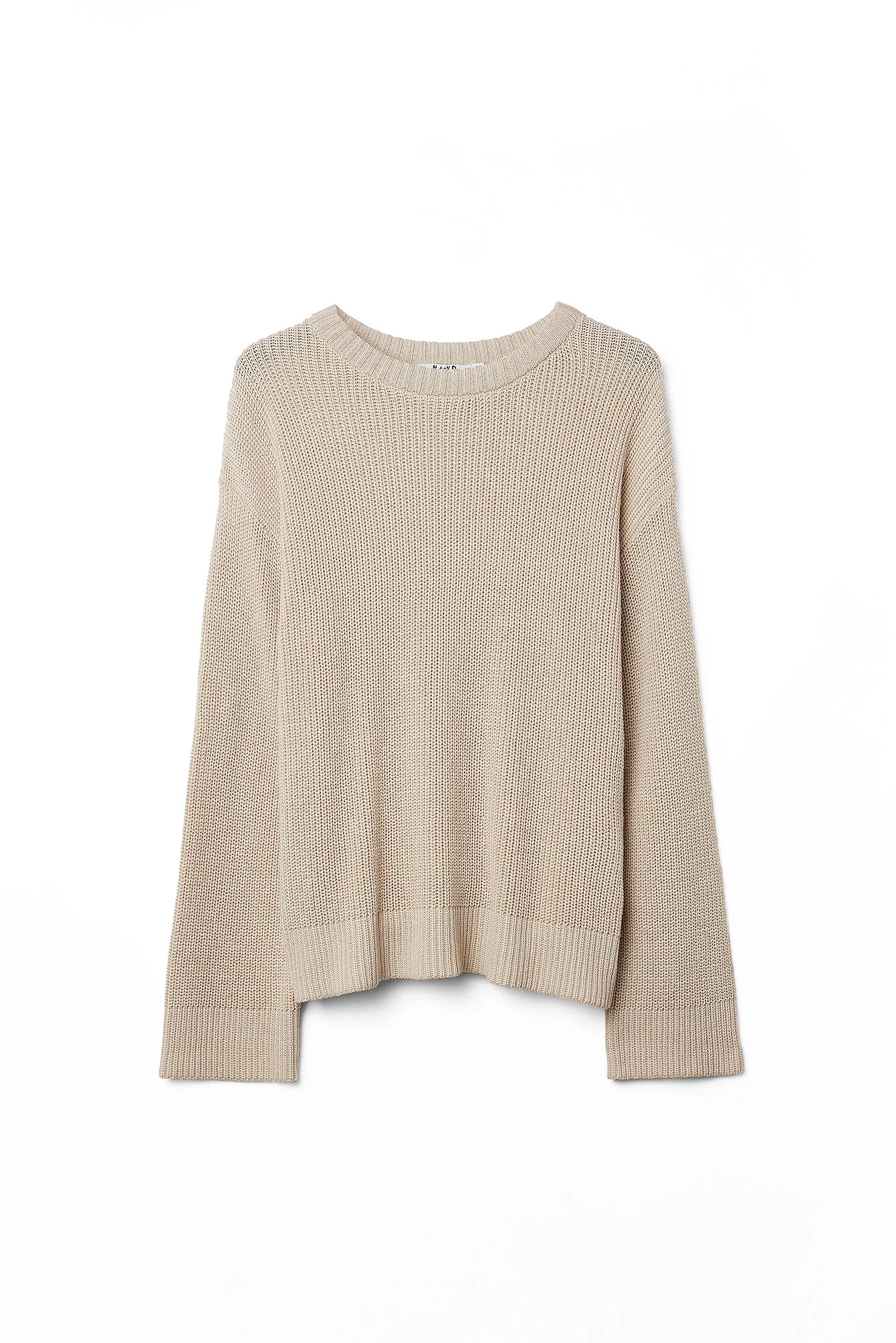 Rundhalsausschnitt Strickpullover