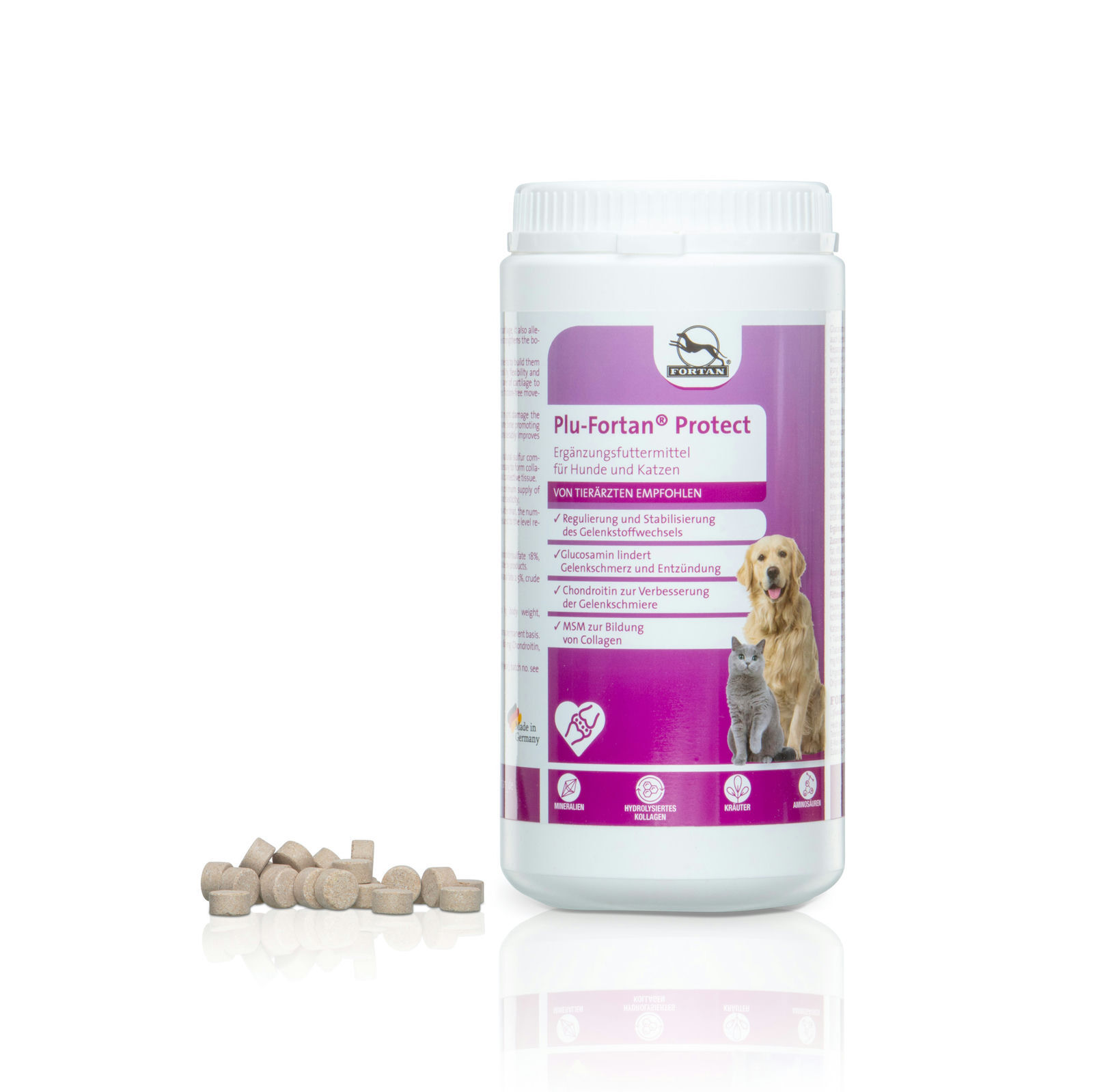 Fortan Ergänzungsfutter & Aufzucht Fortan Plu-Fortan Protect Tabletten mit MSM 1 kg