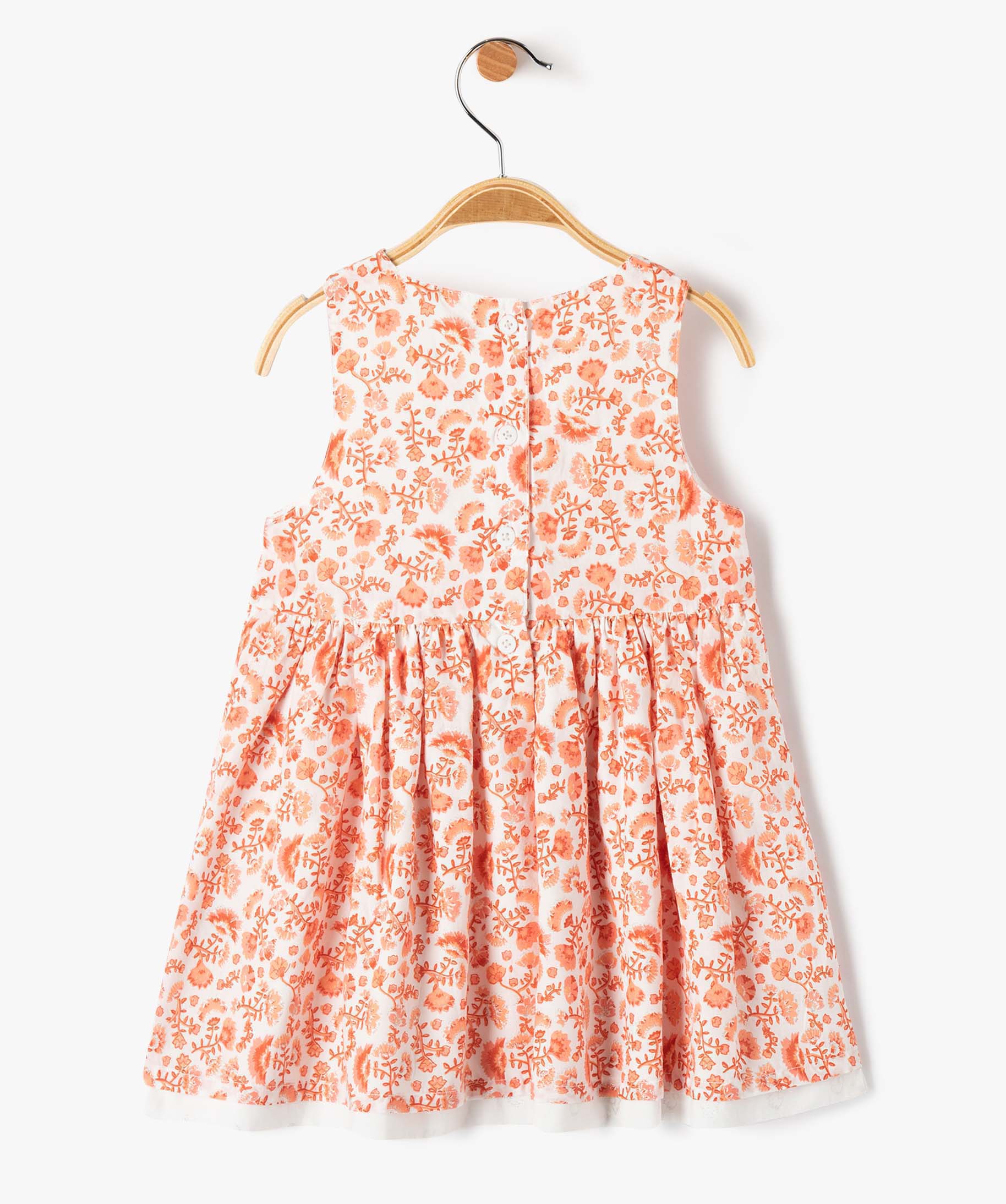 Robe bébé fille à paillettes réversible blanc | GEMO