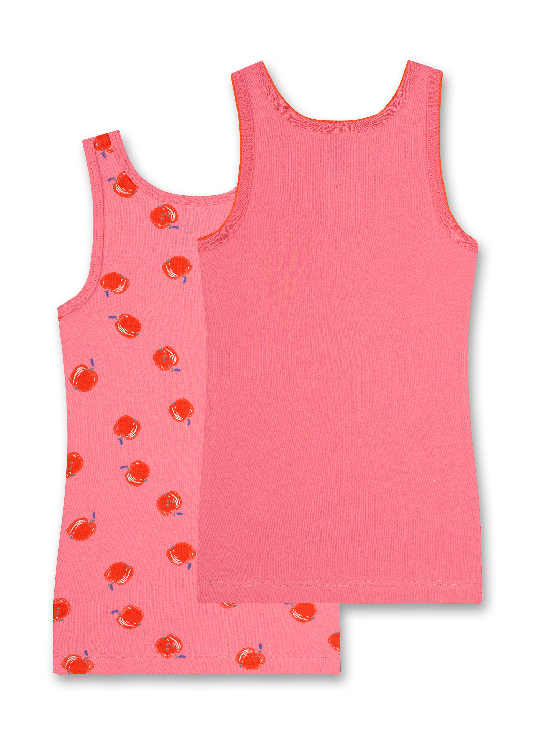 Mädchen-Unterhemd(Doppelpack) Rosa