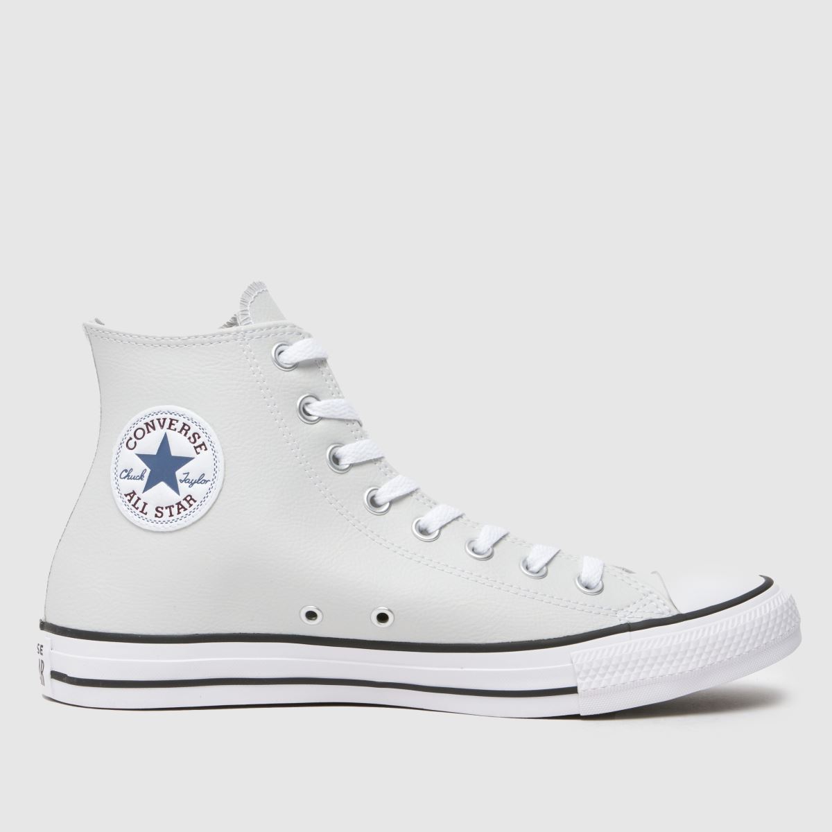 Converse – All Star – Ljusgrå sneakers i konstläder