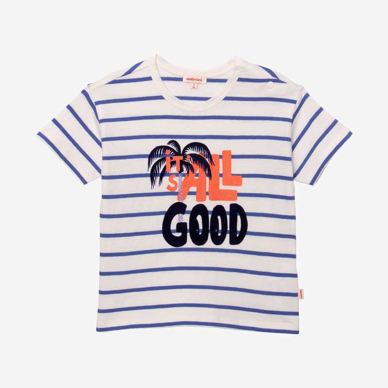T-shirt bébé garçon rayures bleues Catimini