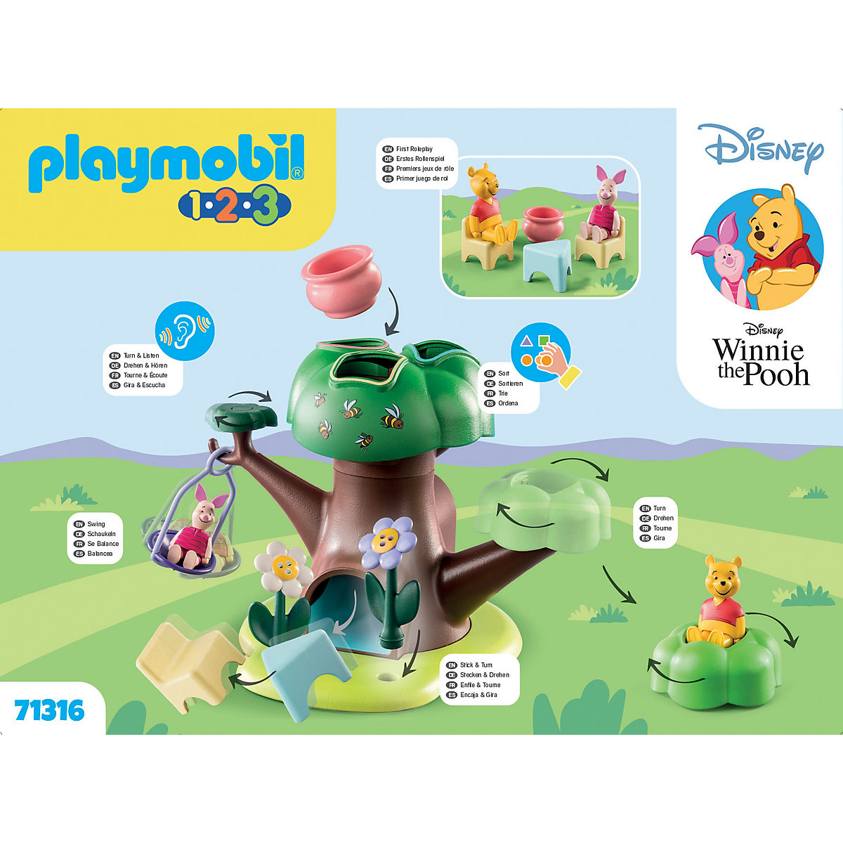 PLAYMOBIL® 1.2.3 &  : Winnies & Ferkels Baumhaus 71316
