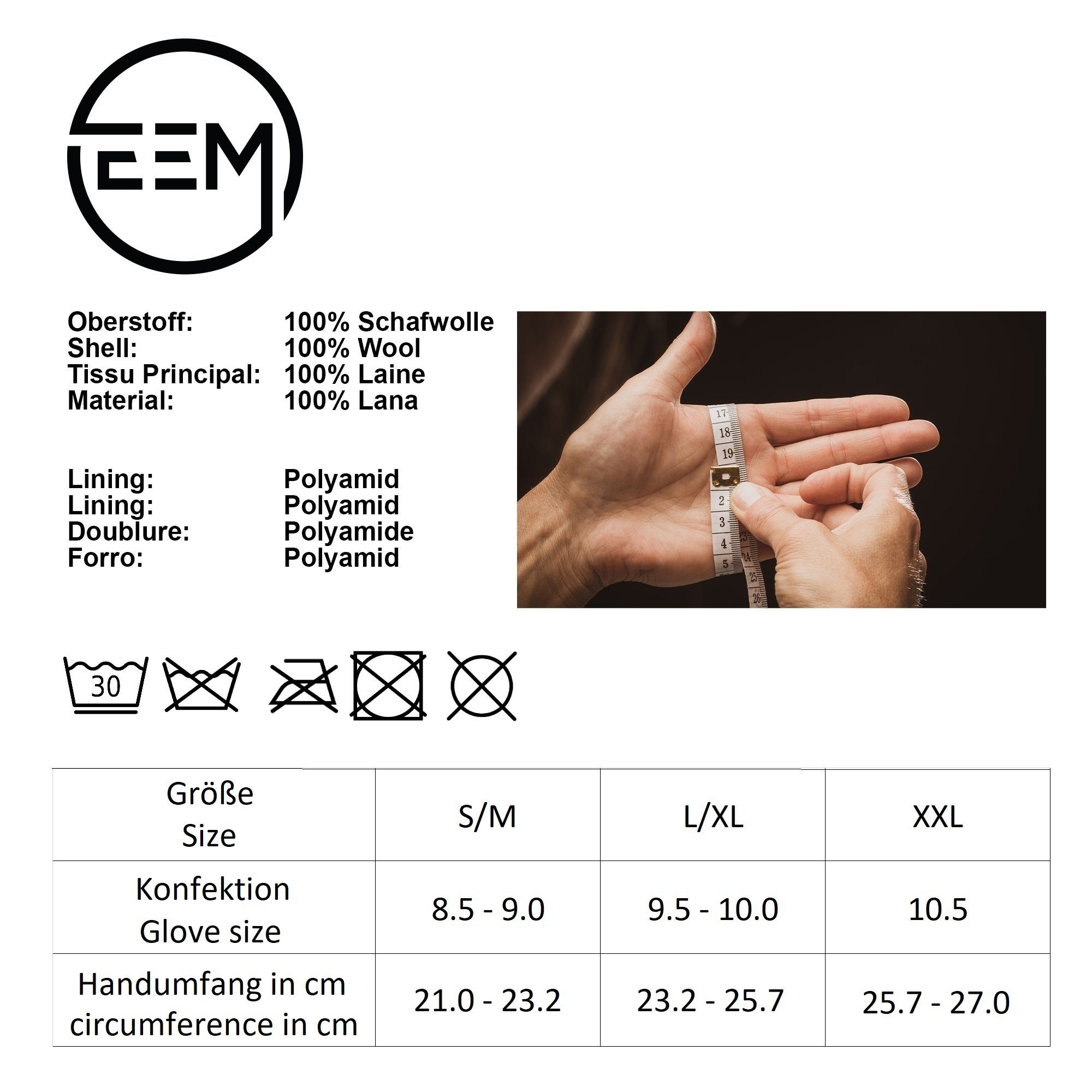 EEM Strickhandschuhe Herren-2817