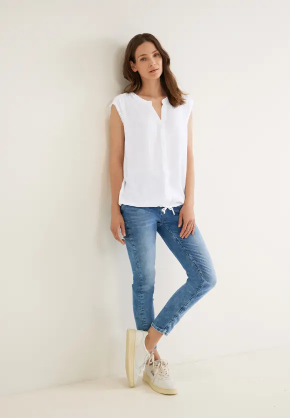 Street One Bluse in Crinkle Optik