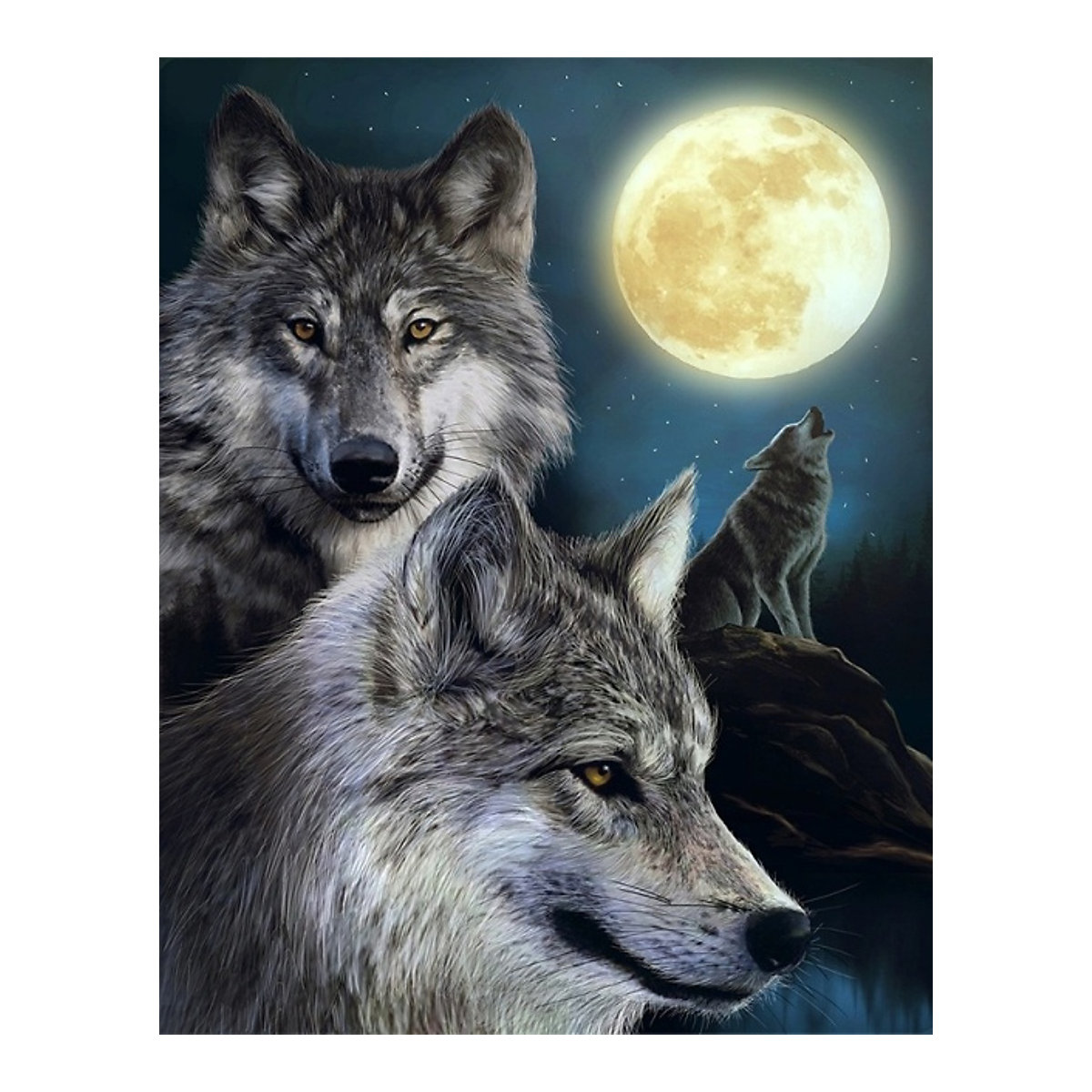 Diamond Painting Vollbild 30x40 mit eckigen Steinen