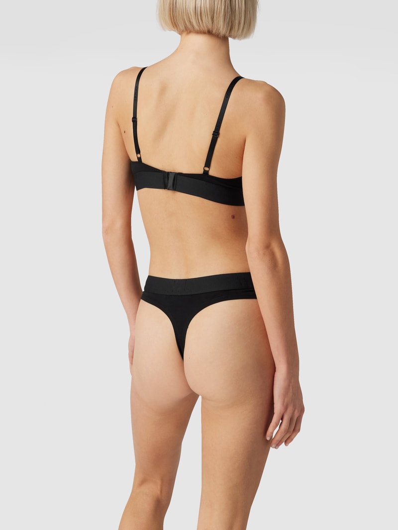 Triangel-BH mit Label-Patch Modell 'Triangle Red Label' in schwarz