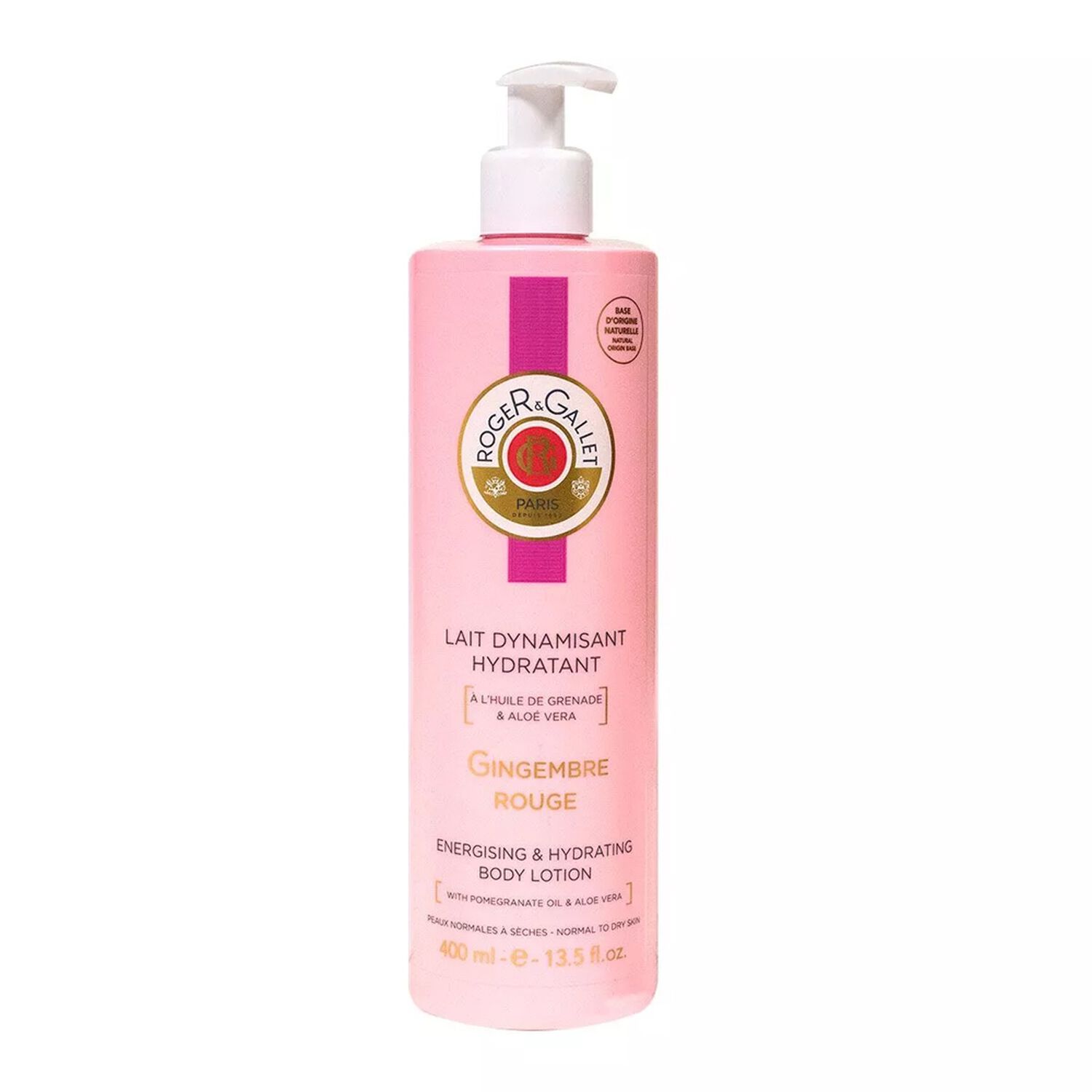 Roger&Gallet Gingembre Rouge Lait Dynamisant Hydratant 400 ml