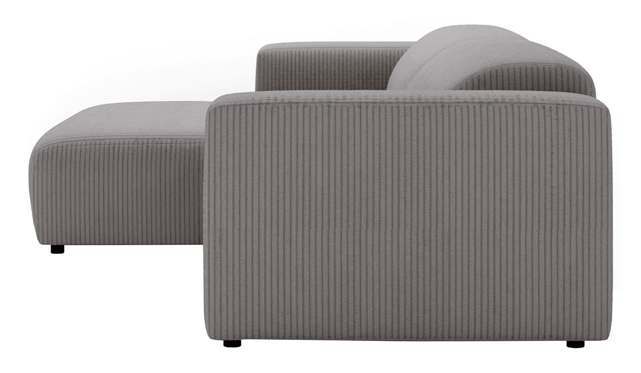 MKS MÖBEL Ecksofa PASADENA, freistehendes Ecksofa, breite Armlehnen, Federsitz