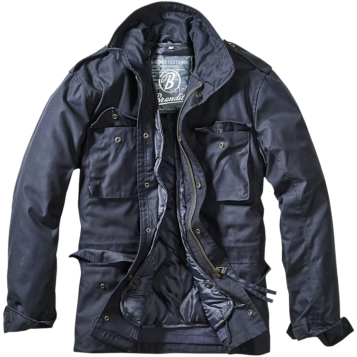 US Feldjacke M65 mit Steppfutter navy-blau