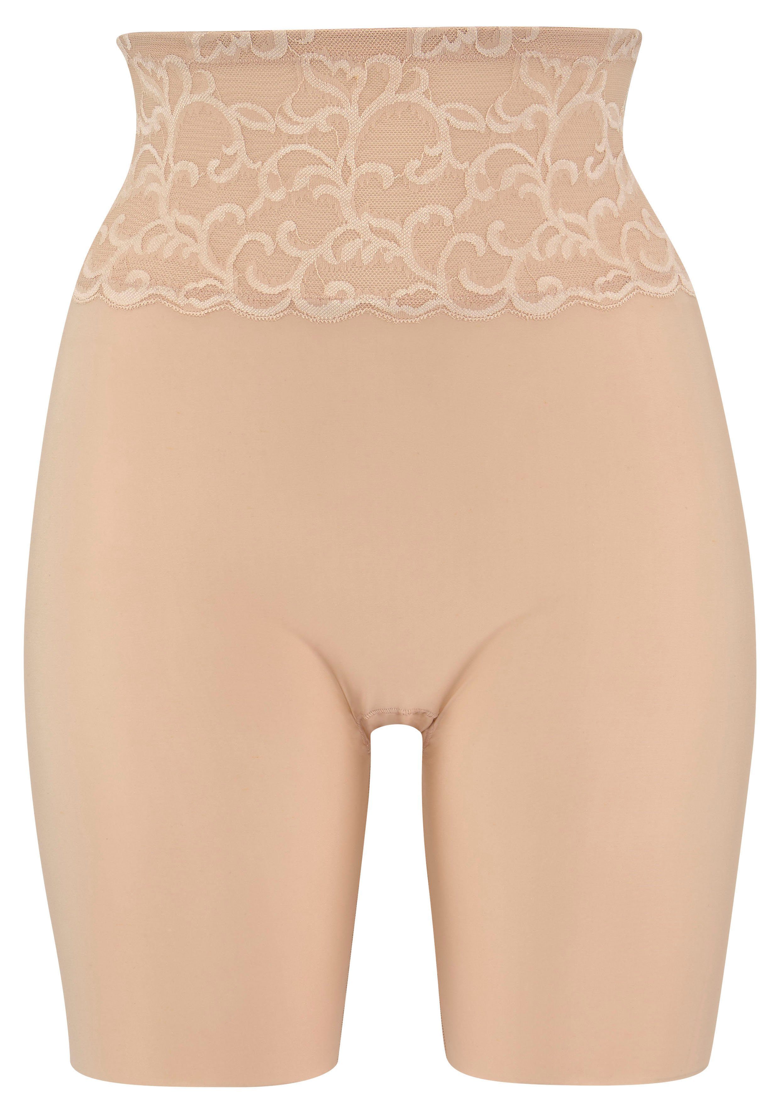 LASCANA Shapingpants Seamless Long Panty mit femininen Spitzenbund